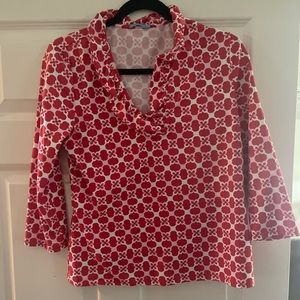 J McLaughin Ruffle Top